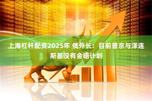 上海杠杆配资2025年 俄外长：目前普京与泽连斯基没有会晤计划